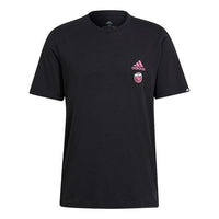adidas Casual Sports Round Neck Breathable Short Sleeve Black GL3694