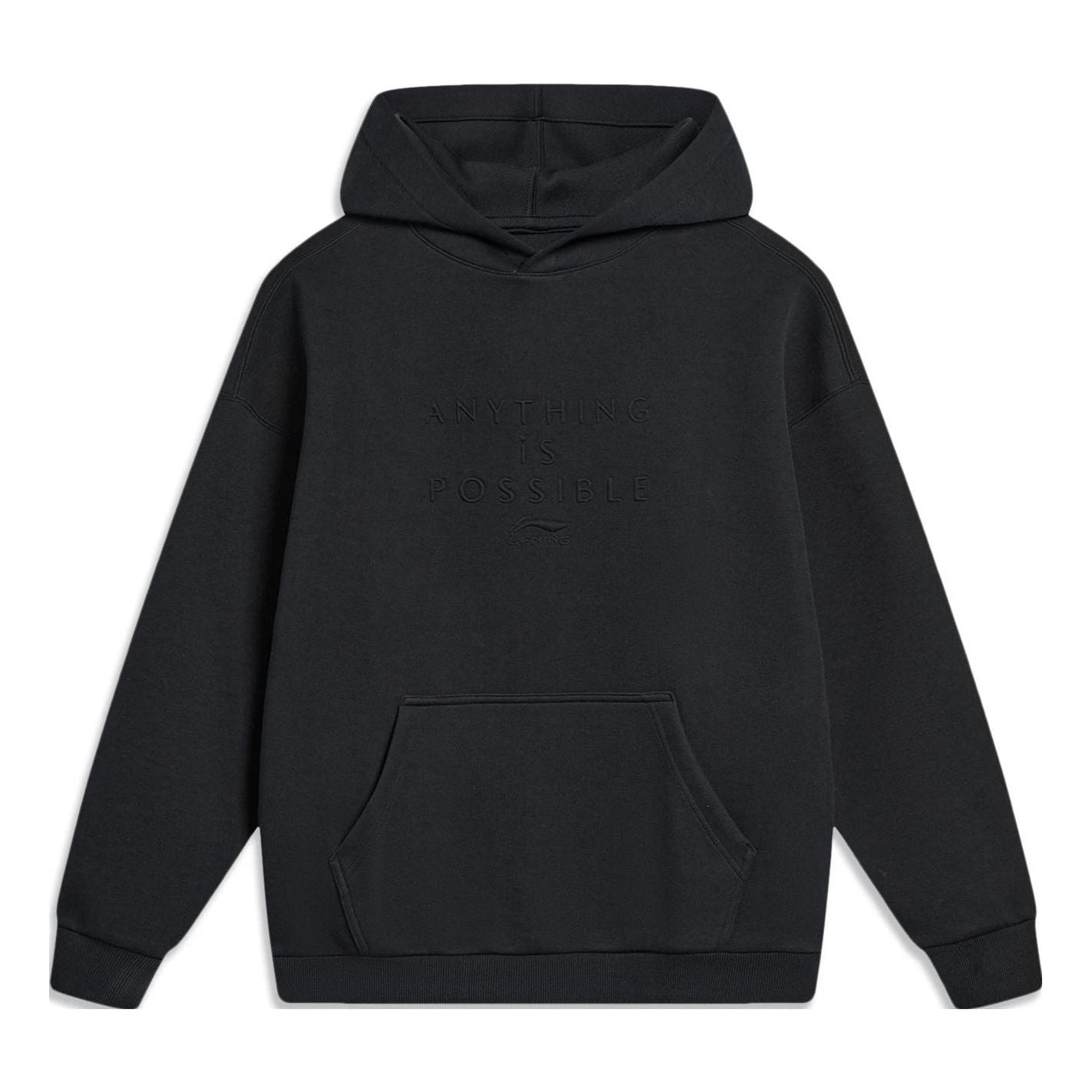 Li-Ning Anything Is Possible Logo Hoodie 'Black' AWDT757-3
