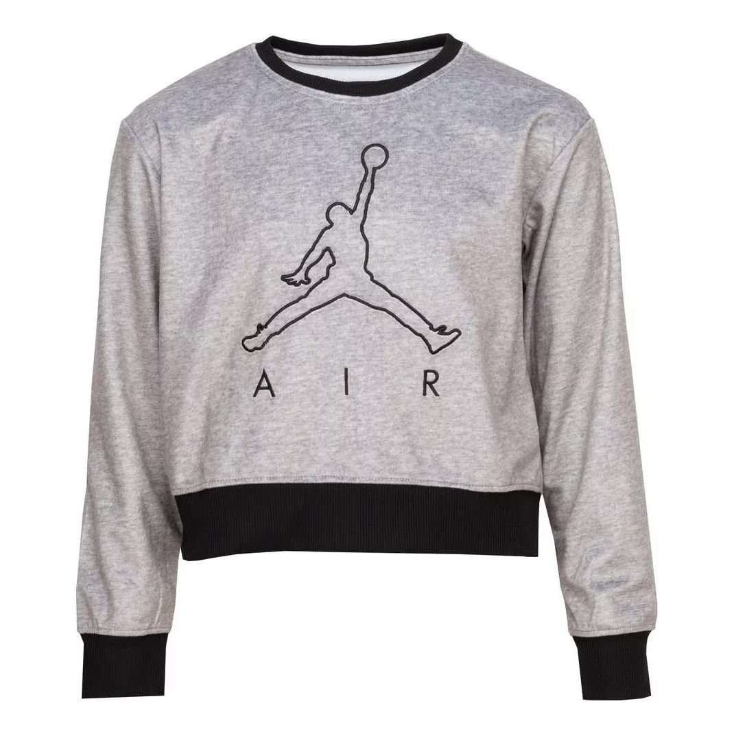 (GS) Air Jordan Athletic Hoodies 'Grey' 456715-042