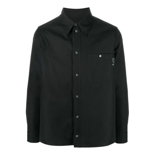 Men's Off-White Back Logo Cargo Black Shirt OMGA137F20FAB0011001