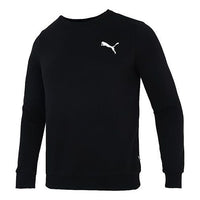 PUMA Casual Sports Knit Breathable Round Neck Pullover Black 589034-51