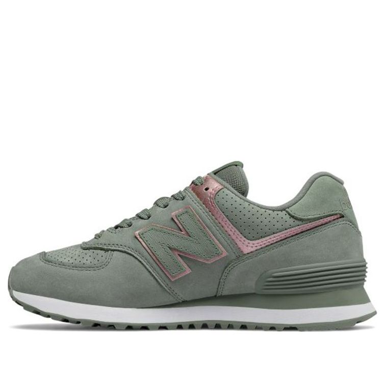 (WMNS) New Balance 574SeriesNubuck Green WL574NBL