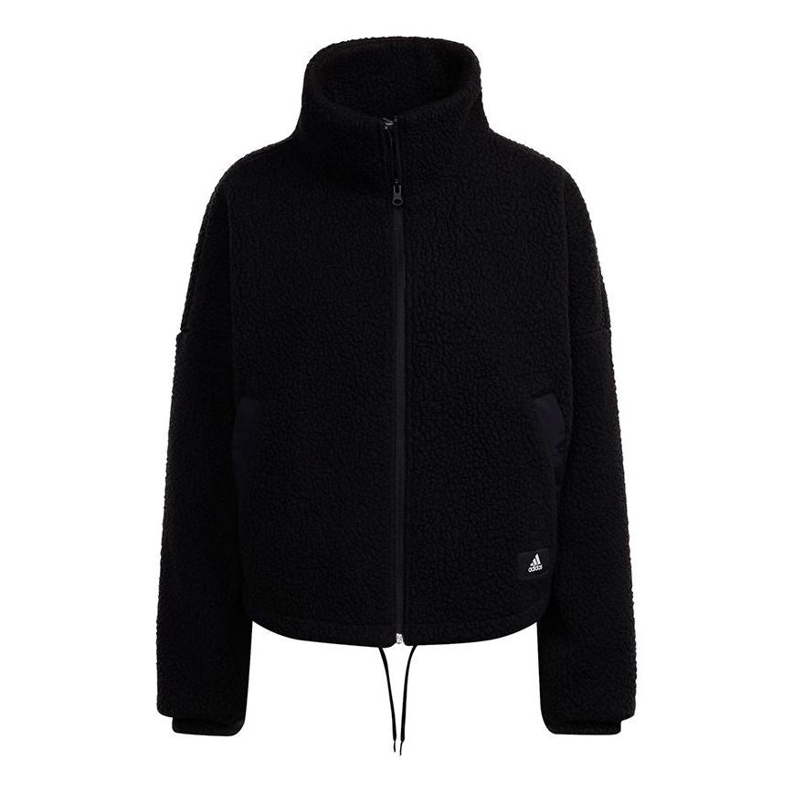 (WMNS) adidas Wip Shp Trcktp Stand Collar Sports Jacket Black GU9671