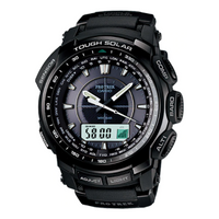 Men's CASIO PRO TREK Series Black Outdoor Solar Energy Waterproof 49.3mm Resin Strap Watch Solar Powered Mens PRG-510-1