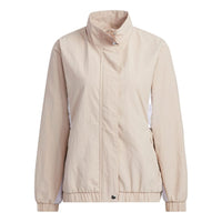 (WMNS) adidas Must Have Word Jacket Asia Sizing 'Beige' HY2878