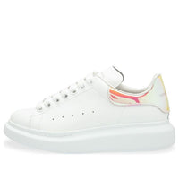 (WMNS) Alexander McQueen Oversized Sneakers 'White Orange' 553770WHXML9975
