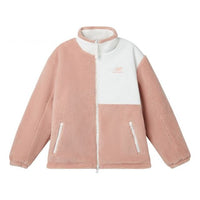 New Balance x JHI Crossover Stay Warm Splicing LambAsia Sizing 's Wool Reversible Stand Collar Pink Jacket NQA89013-PK