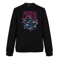 Men's KENZO Embroidered Long Sleeves Sports Black F965SW1084ME-99