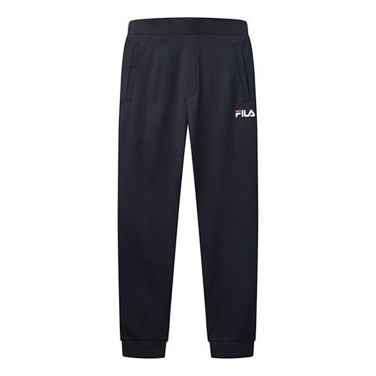 Yellow FILA Logo Printing Knit Breathable Sports Pants Blue F51M028608F-NV