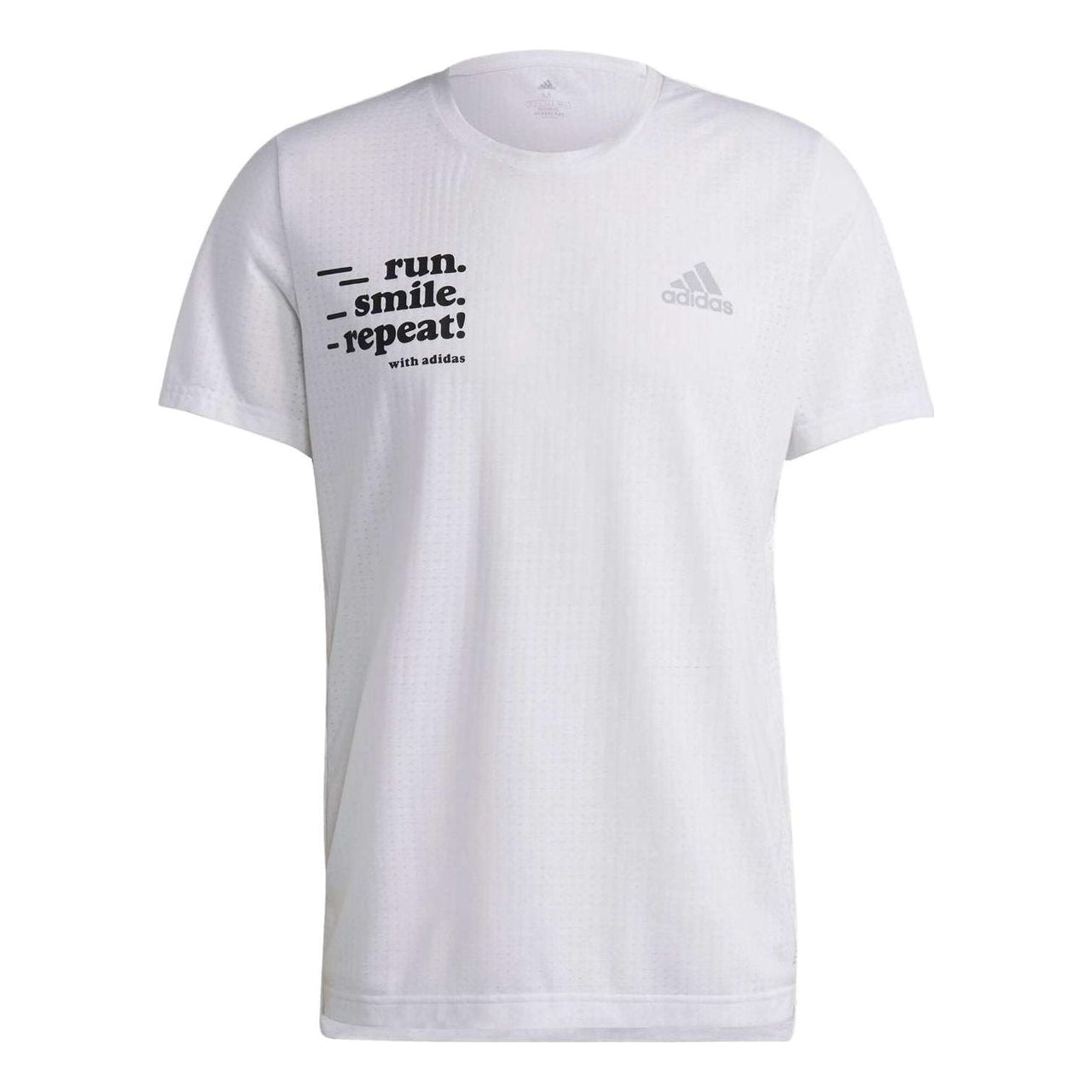 adidas Signature Short Sleeve Running Top 'White' H25035