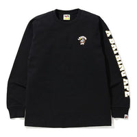 BAPE Eagle Pattern Alphabet Printing Casual Round Neck Long Sleeves Black 0ZXLTM201016E
