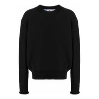 Off-White Wave Crew Neck Jumper 'Black' OMHE107S22KNI0021010