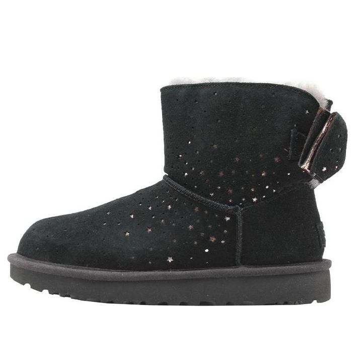 (WMNS) UGG Classic Mini Stargirl Bow Port 'Black' 1098475-BLK