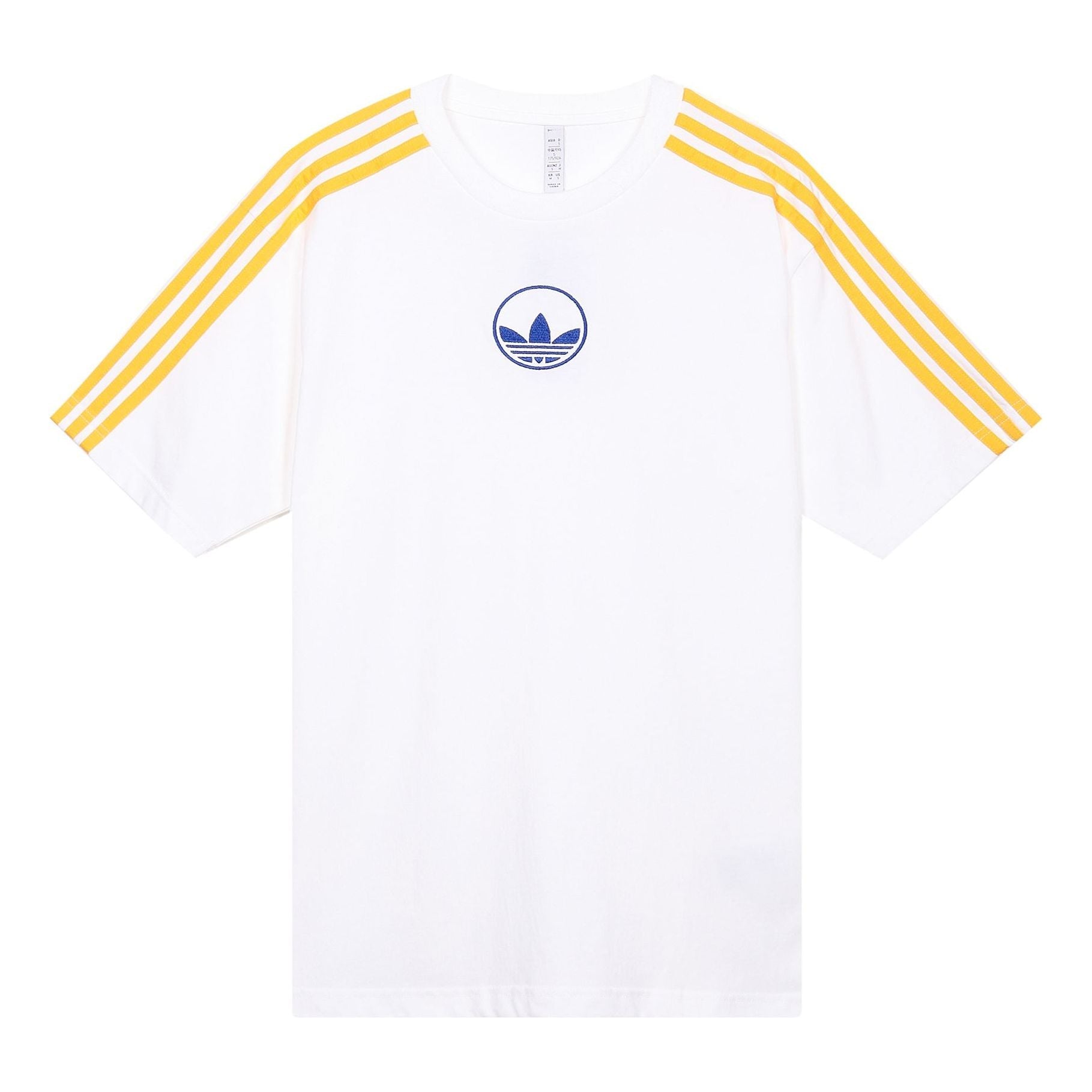 adidas originals 3 STRIPE CIRCLE Sports Short Sleeve White GD2122