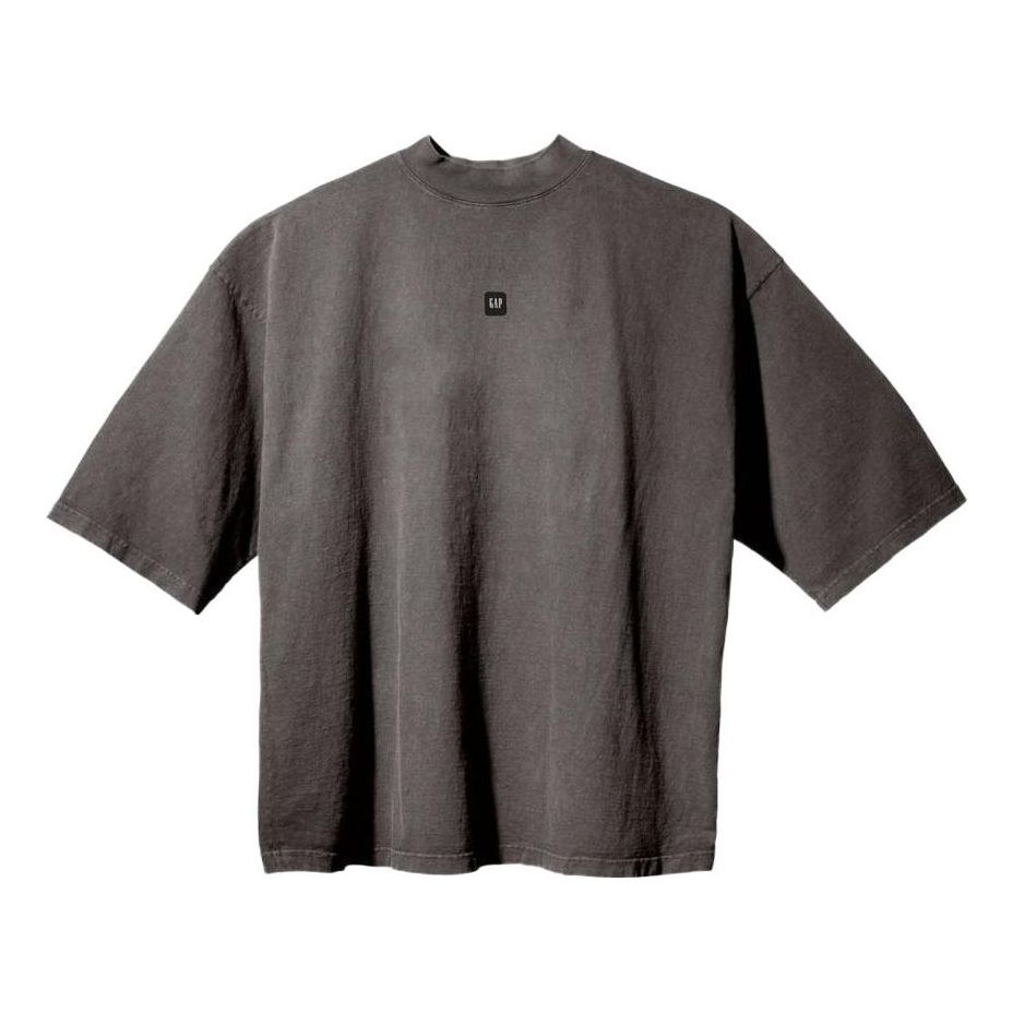YEEZY Gap Engineered by Balenciaga Logo 3/4 Sleeve T-shirt 'Grey' YEEZY-SS22-010