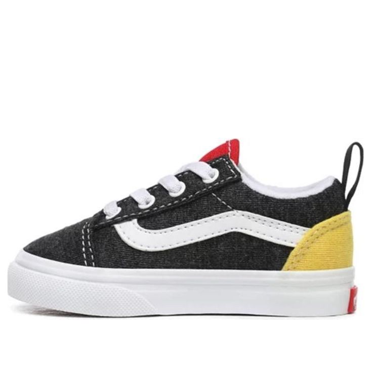 Vans Coastal Elastic Lace Old Skool 'Black Yellow' VN0A4TZOWK7