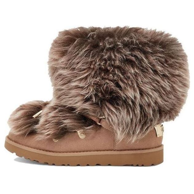 (WMNS) UGG Classic Posh Mini Fur 'Brown' 1123531-BCHW