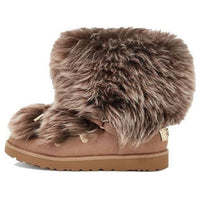 (WMNS) UGG Classic Posh Mini Fur 'Brown' 1123531-BCHW