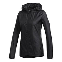 (WMNS) adidas Running Sports Hooded Jacket Black DZ2321