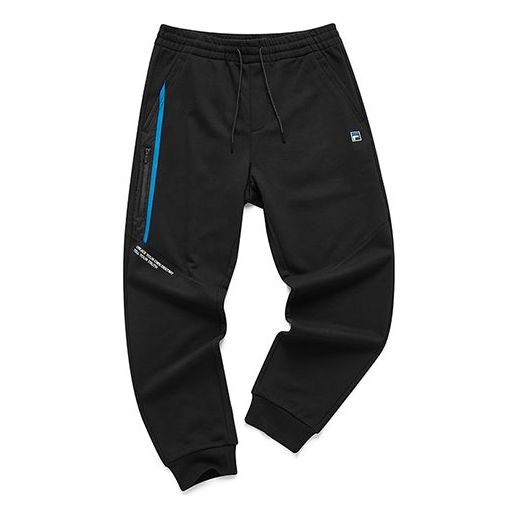 FILA FUSION Casual Cozy Knit Sports Pants Black T11M113602F-BK