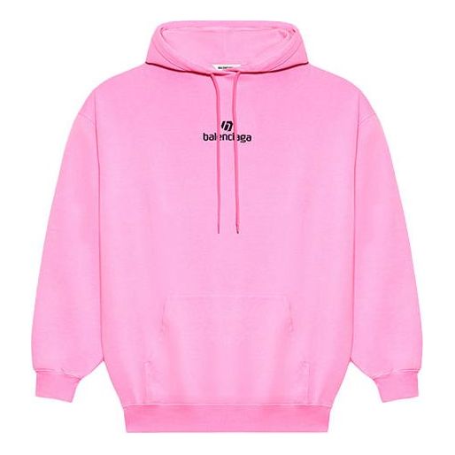 (WMNS) Balenciaga Sponsor Hoodie Pink Red 578135TJVE15764