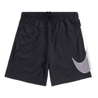 Nike Swoosh Basketball Sports Shorts Men White/Black CJ6690-010
