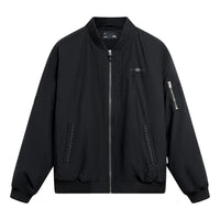 Li-Ning Chinese Culture Logo Bomber Jacket 'Black' AJMT095-2