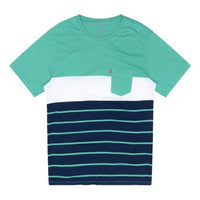 Men's Levis Stripe Pattern Round Neck Pullover Short Sleeve Colorblock T-Shirt 19342-0146