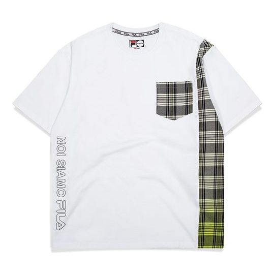 Men's FILA FUSION Short Sleeve White T-Shirt T11M031110FWT