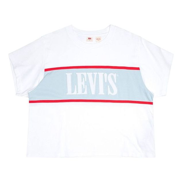 Levis Loose Casual Pure Cotton Short Sleeve White 85498-0000