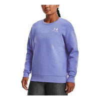 (WMNS) Under Armour Essential Fleece Crew Sweatshirt 'Blue' 1373032-495