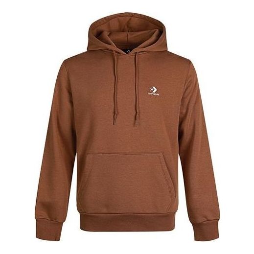 Converse Embroidered Star Chevron Pullover Hoodie Asia Sizing 'Brown' 10019923-A09
