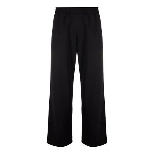 Off-White FW21 Logo Pattern Sports Long Pants Ordinary Version Black OMCJ002F21FAB0011010