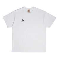 Men's Nike ACG logo Short Sleeve White T-Shirt BQ7342-122