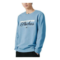 Skechers Letter Printed Crew Sweater 'Teal' L422M037