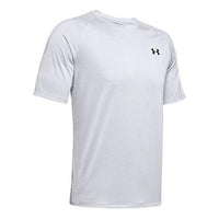 Men's Under Armour Tech Training Sports Short Sleeve Gray 1345317-014