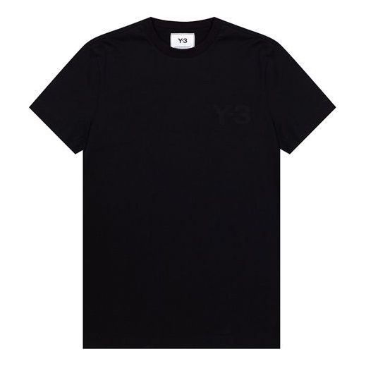 (WMNS) Y-3 Cotton Round Neck Casual Short Sleeve Black GM3274-2021
