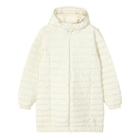 (WMNS) Skechers Long Down Jacket 'White' L421W018-00PS