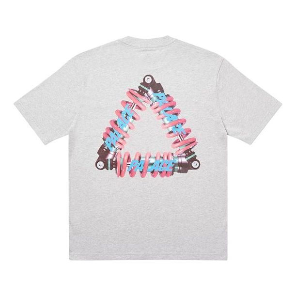 PALACE Tri-Pumping Pattern Printing Short Sleeve Unisex Gray PAL-SS20-97