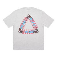 PALACE Tri-Pumping Pattern Printing Short Sleeve Unisex Gray PAL-SS20-97