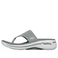 (WMNS) Skechers Go Walk Arch Fit Sandal 'Grey' 140221-GRY