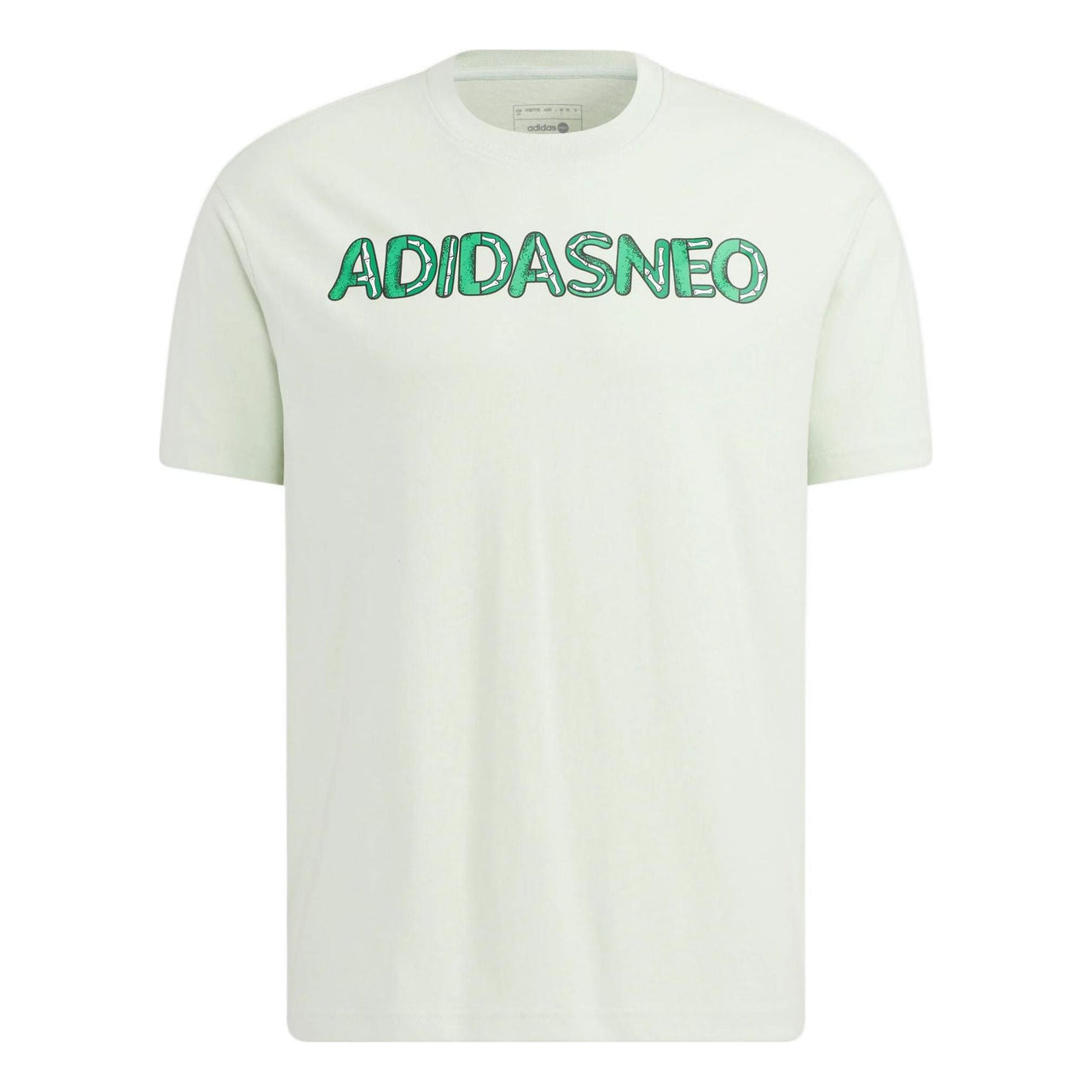 adidas neo x SESAME STREET x JF Crossover Back Printing Pattern Round Neck Short Sleeve Green T-Shirt HM9948