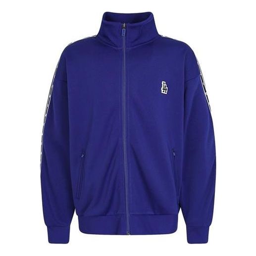 MLB Loose Small Label Athleisure Casual Sports Stand Collar Zipper Unisex Blue 31TRT1941-07U