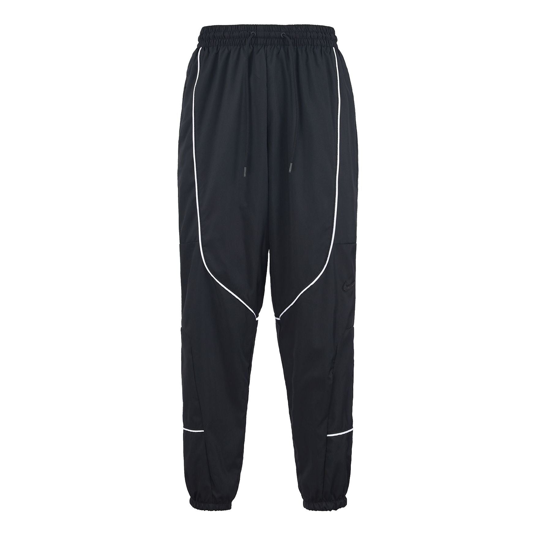 Men's Nike Throwback Casual Basketball Sports Bundle Feet Long Pants/Trousers Autumn Black CV1915-010