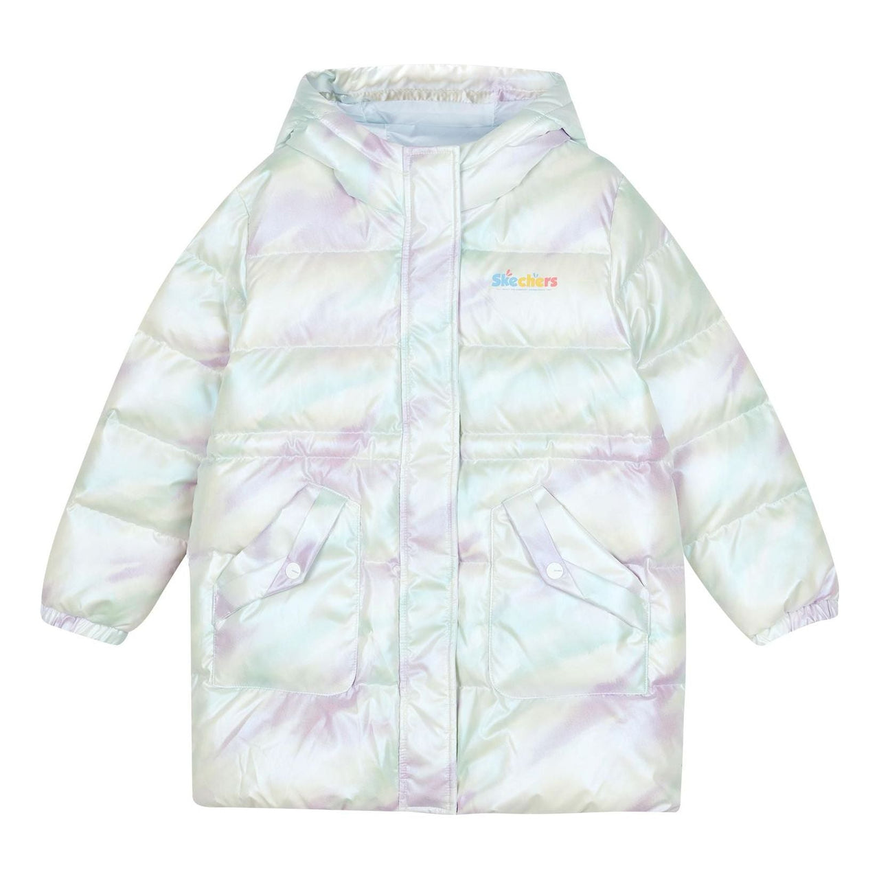 (PS) Skechers Casual Long Down Jacket 'White' L423G133-03S7