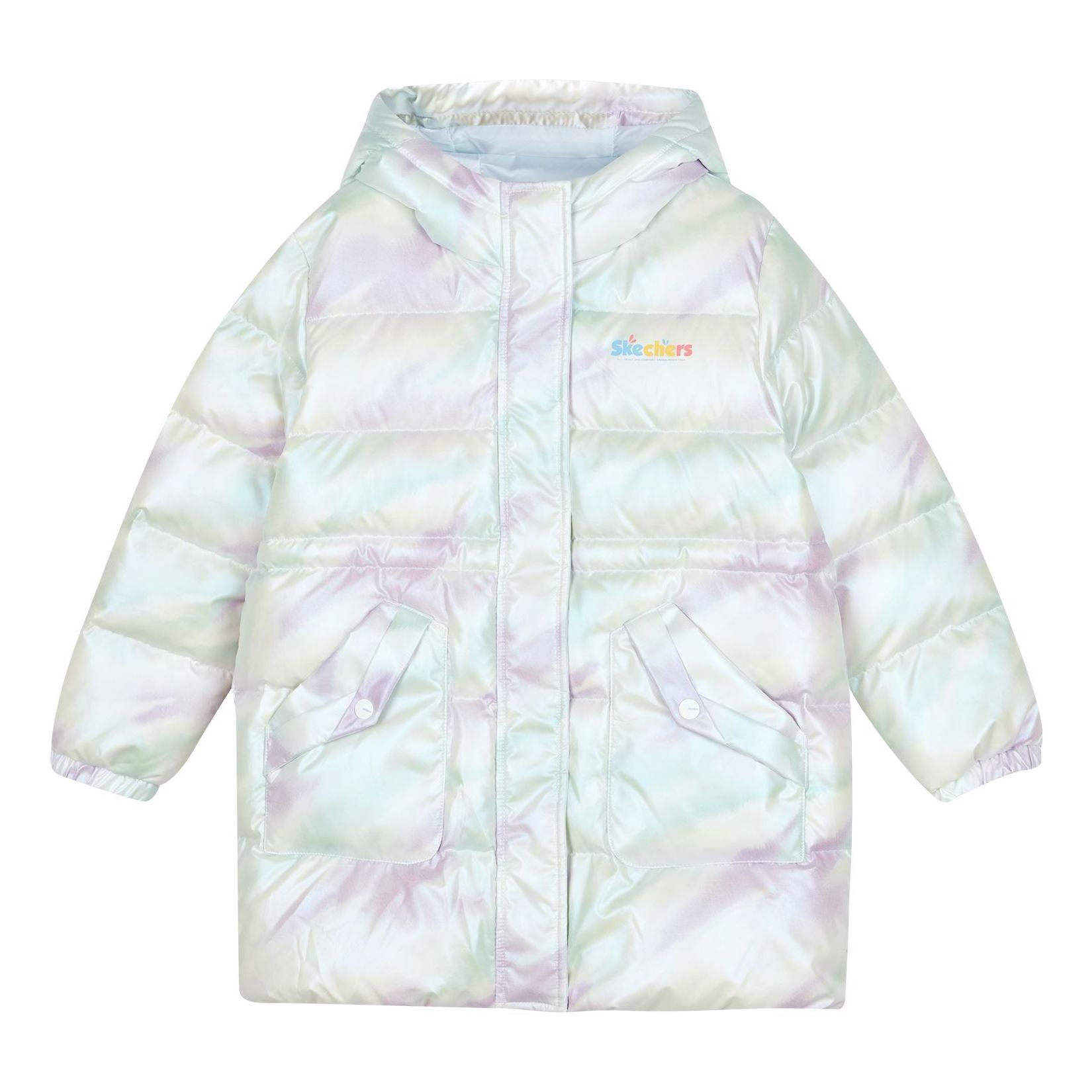 (PS) Skechers Casual Long Down Jacket 'White' L423G133-03S7