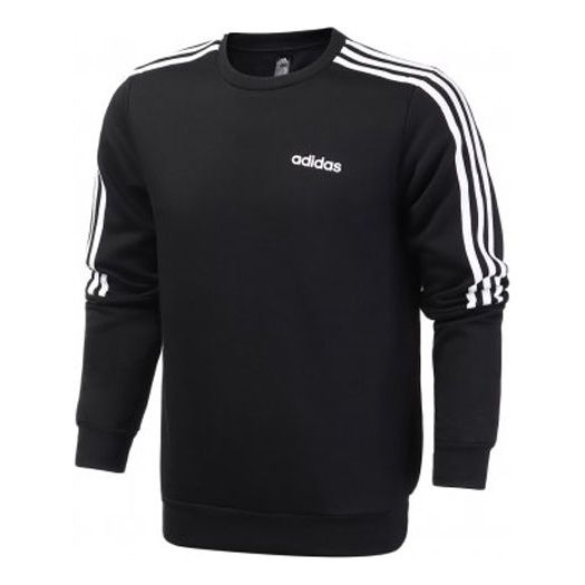 adidas M Crew 3S Training Sports Pullover Black EI8994