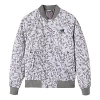 New Balance Athletic Camo Full-Zip Coat Asia Sizing 'White Grey' NP546023-MIX