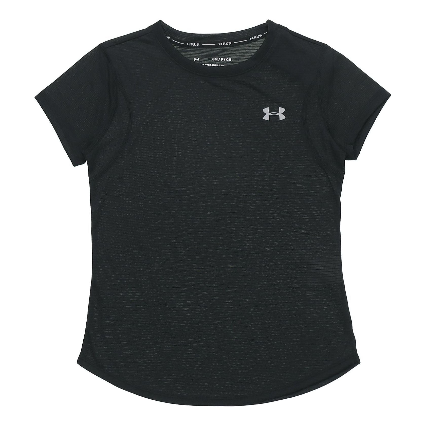 (WMNS) Under Armour Streaker Running Sports Short Sleeve Black 1341520-001