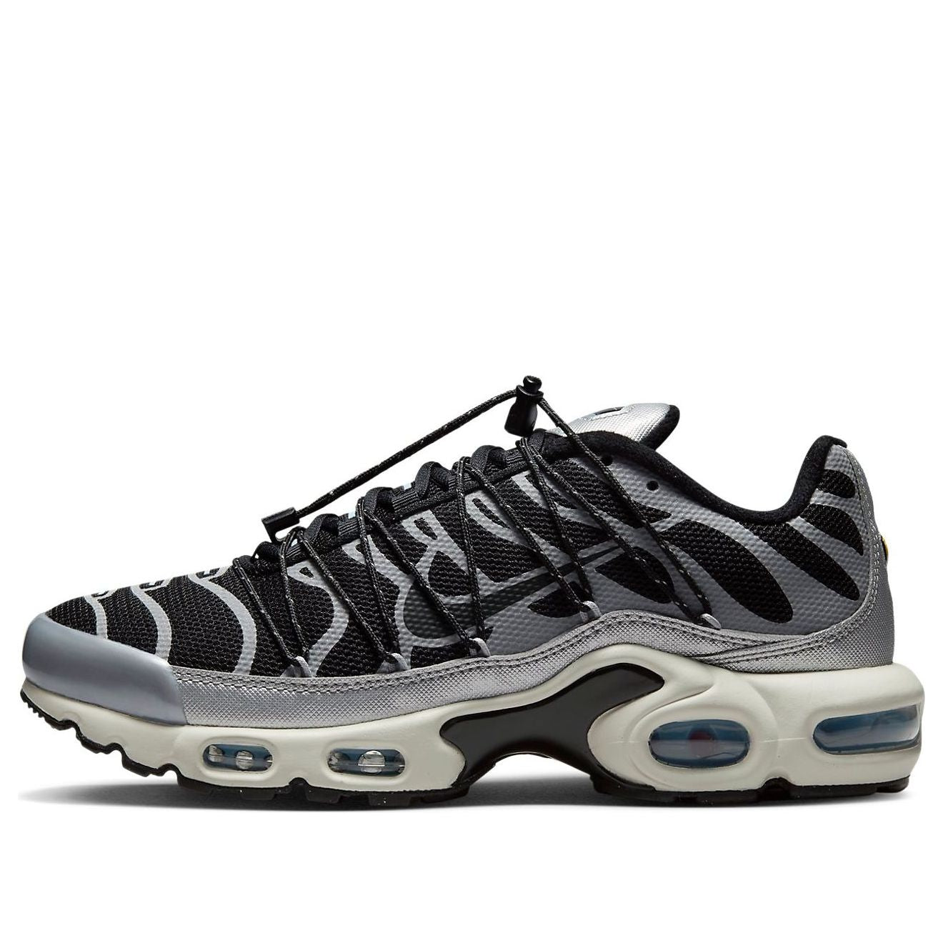 (WMNS) Nike Air Max Plus 'Lace Toggle - Black Metallic Silver' FD0799-001